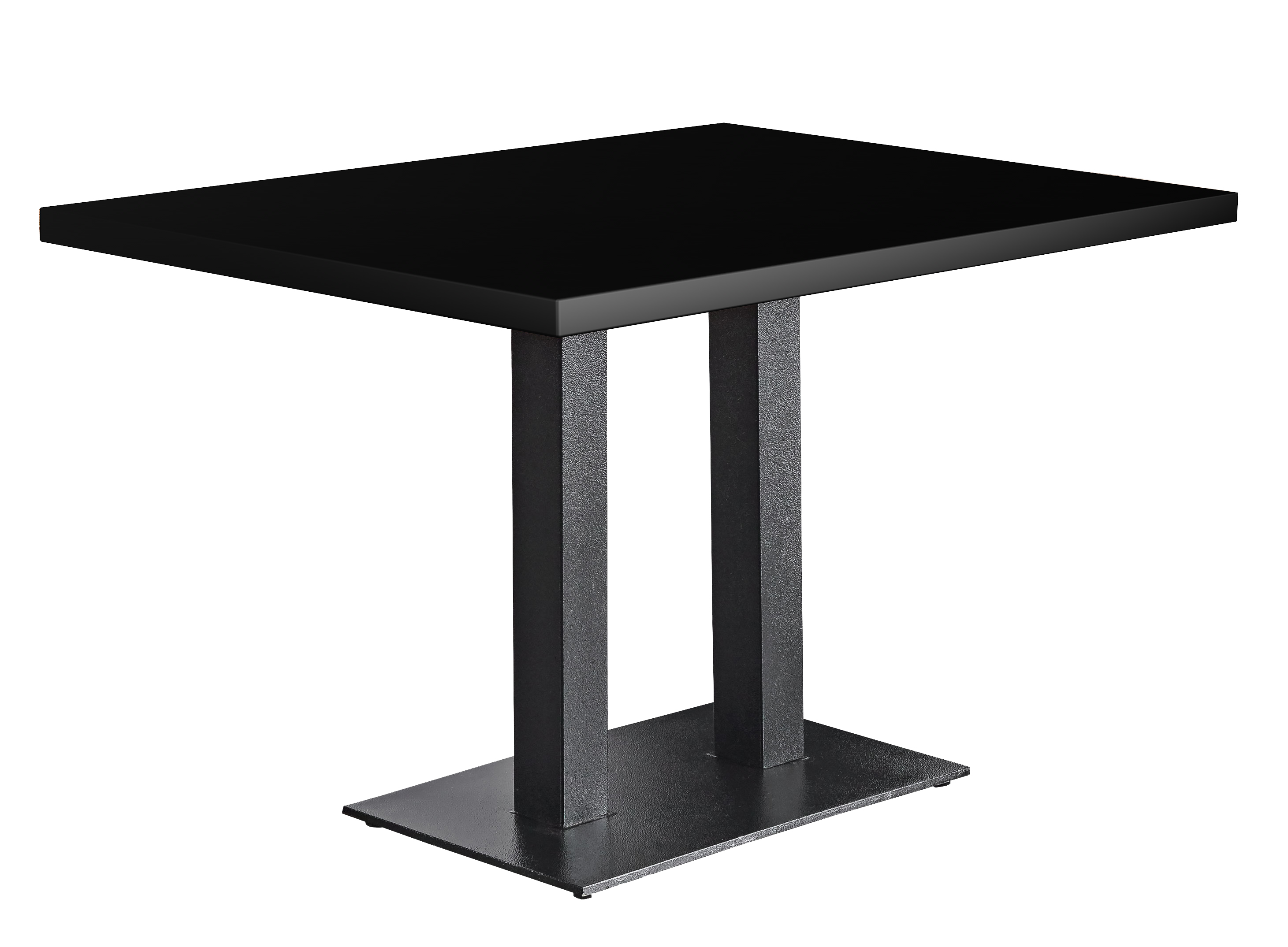 Tischkombination Rechteckig Schwarz 38mm